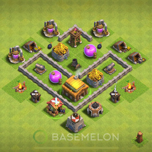 Best TH3 Base Layouts 2024 • Town Hall Level 3 COC Base