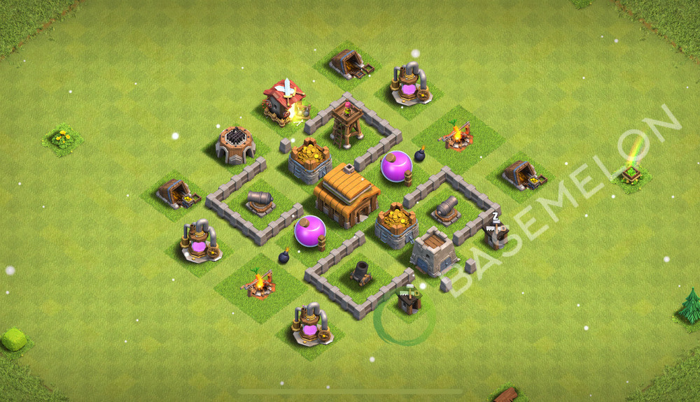 Town Hall Level 3 Farm Base Design 2025, Max Levels, Layout #984