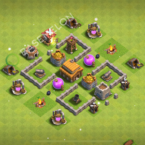 Town Hall Level 3 Farm Base Design 2025, Max Levels, Layout #984