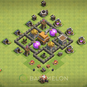 Town Hall Level 4 Farm Base Design 2025, Layout #1835
