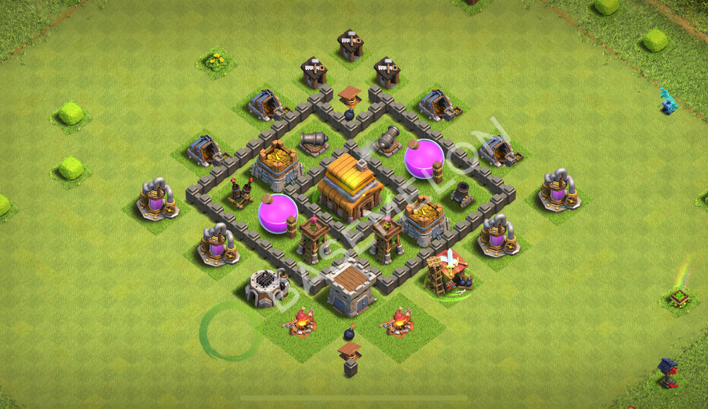 Town Hall Level 4 Farm Base Design 2025, Hybrid, Layout #2360