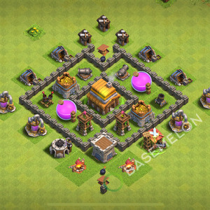 Town Hall Level 4 Farm Base Design 2025, Hybrid, Layout #2360