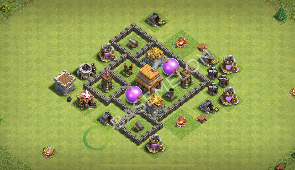Town Hall Level 4 Farm Base Design 2026, Hybrid, Layout #2808