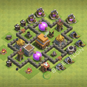 Rathaus Level 4 Farmen Base 2026, Max Level, Layout #3017