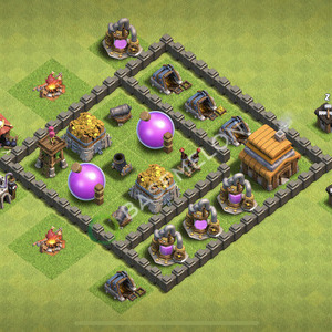 Hôtel de Ville Level 4 Farming Base  2026, Niveaux max, Hybride, Village #3146