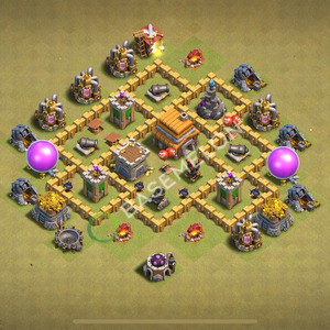 Town Hall Level 5 War Base Design 2025, Anti 3 Stars, Anti Everything, Layout #1987
