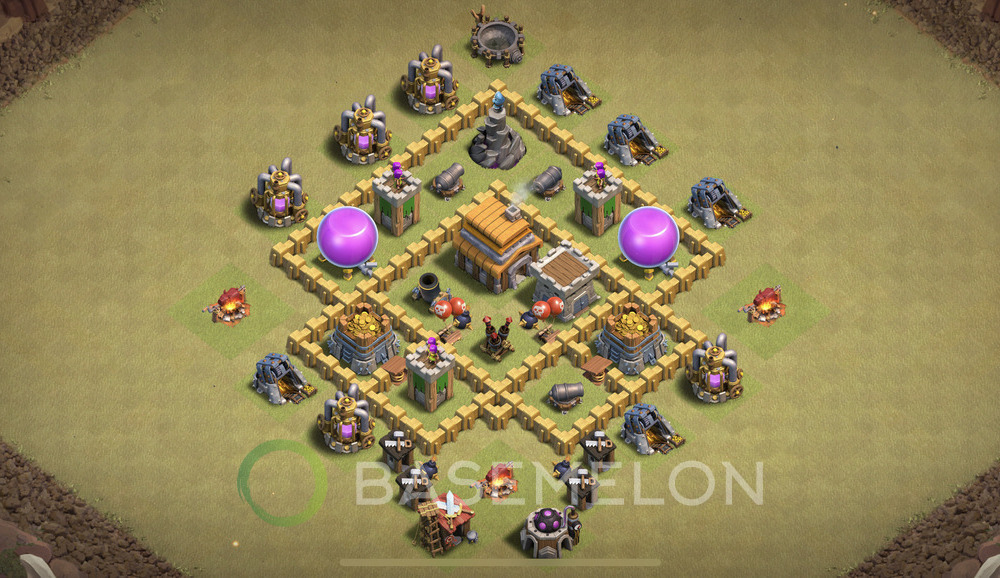 Rathaus Level 5 Krieg Base 2025, Anti Alles, Layout #1994