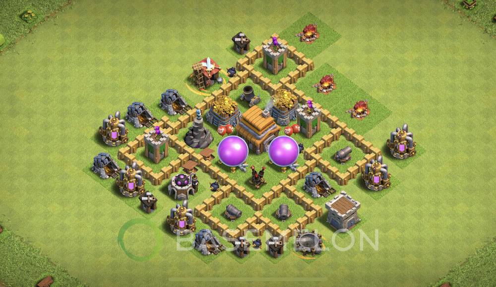 Town Hall Level 5 Farm Base Design 2025, Anti Everything, Layout #2067