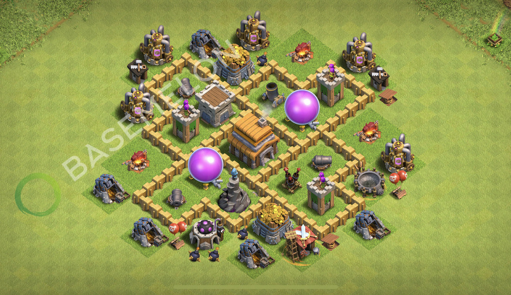 Aldea del Ayuntamiento Nivel 5 para Defensa, Invencible, Anti Todo Diseño 2025, #2161