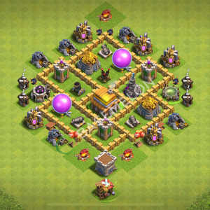 Town Hall Level 5 Farm Base Design 2026, Anti Everything, Hybrid, Layout #2542