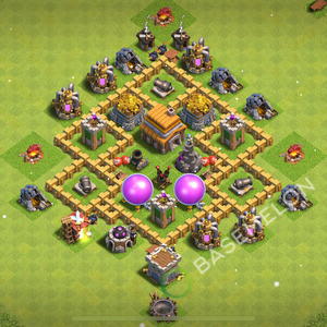 Town Hall Level 5 Farm Base Design 2026, Max Levels, Hybrid, Layout #2557