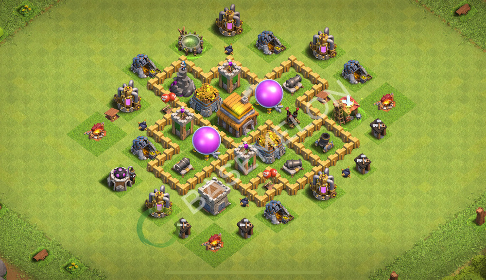 Town Hall Level 5 Farm Base Design 2026, Anti Everything, Layout #2597