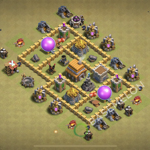 Hôtel de Ville Level 5 Guerre GDC Base  2026, Anti Tout, Hybride, Village #2658