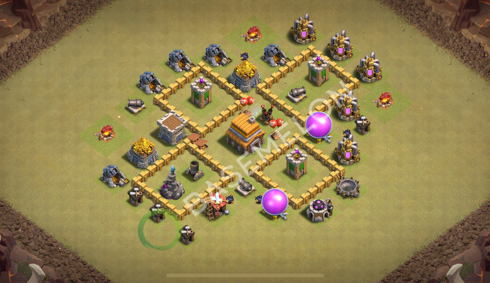 Town Hall Level 5 War Base Design 2026, Layout #2778