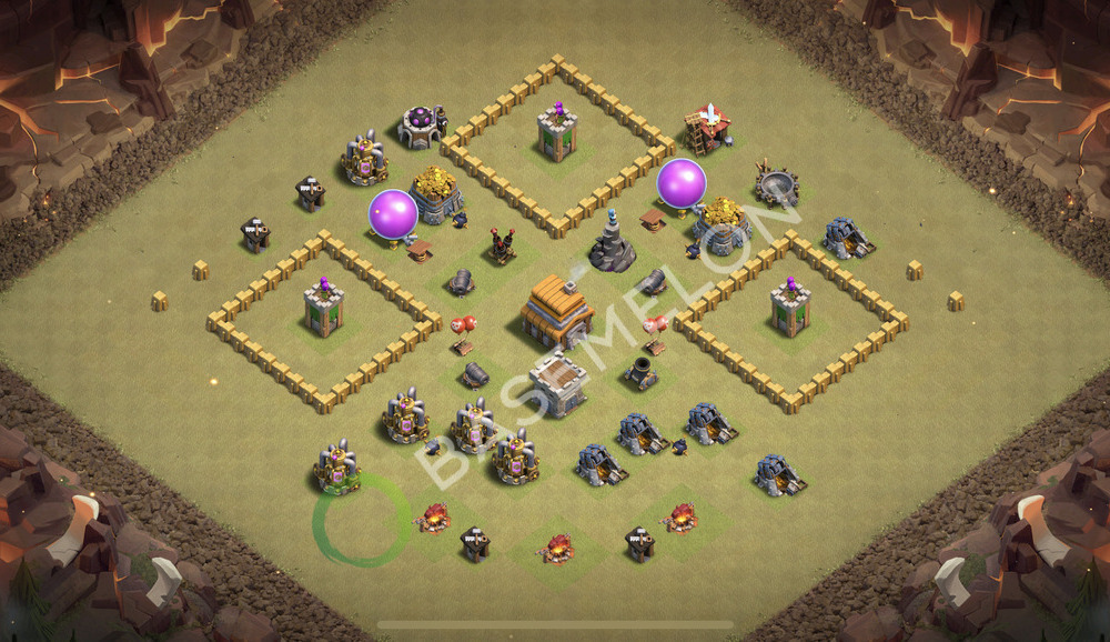 Town Hall Level 5 War Base Design 2026, Max Levels, Anti Everything, Layout #2912