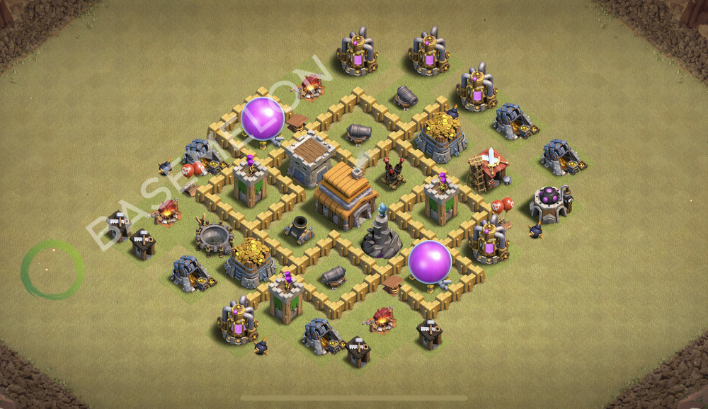 Hôtel de Ville Level 5 Guerre GDC Base  2026, Anti 2 Étoiles, Anti Tout, Village #3133