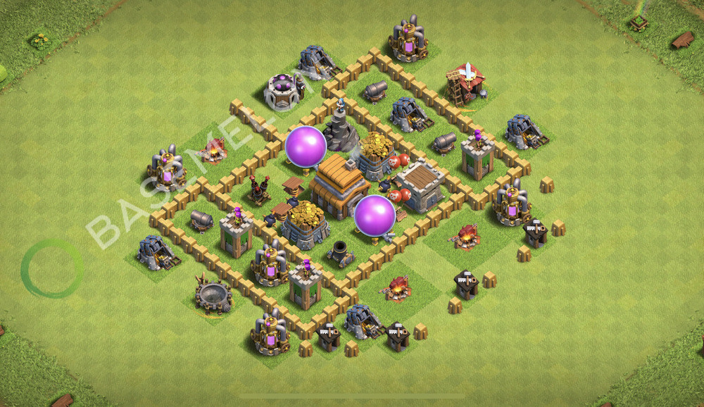 Town Hall Level 5 Farm Base Design 2026, Max Levels, Hybrid, Layout #3368