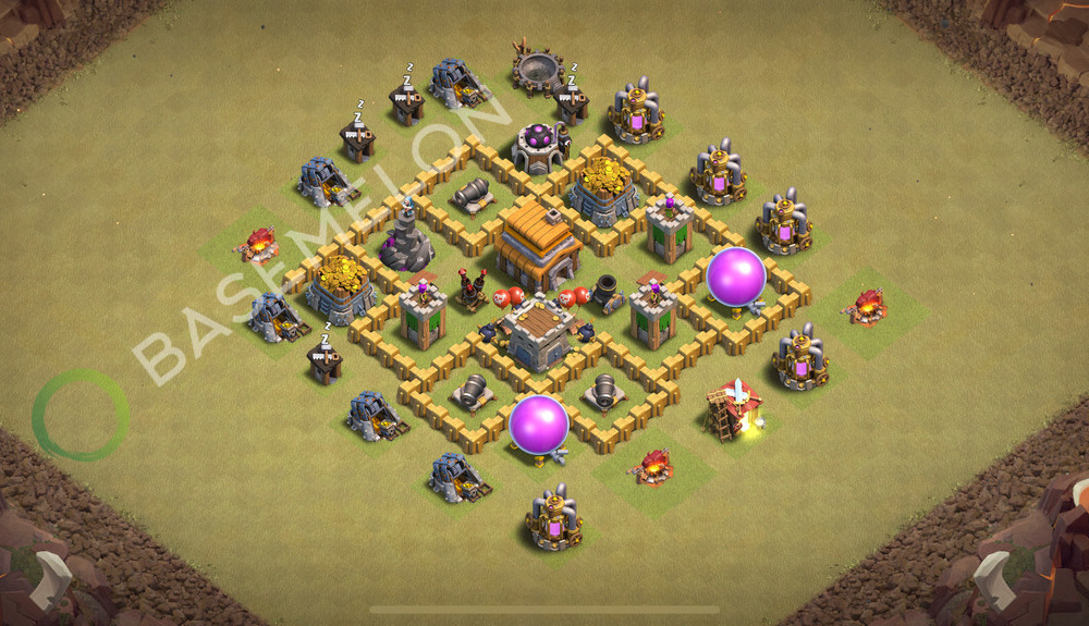 Town Hall Level 5 War Base Design 2026, Anti 2 Stars, Layout #337