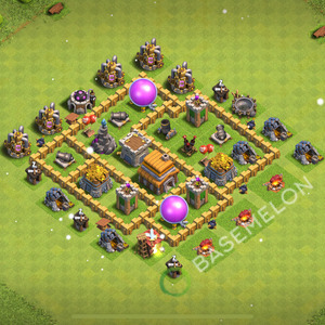 Town Hall Level 5 Farm Base Design 2025, Anti 2 Stars, Hybrid, Layout #397
