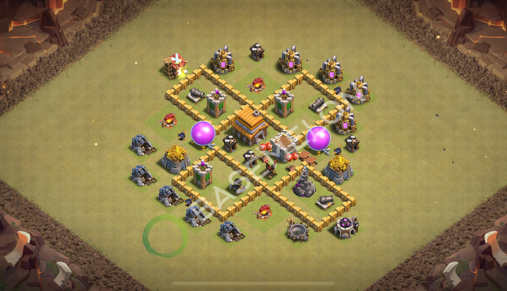 Town Hall Level 5 War Base Design 2025, Max Levels, Anti Everything, Layout #521