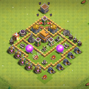 Town Hall Level 5 Farm Base Design 2025, Anti Everything, Hybrid, Layout #893