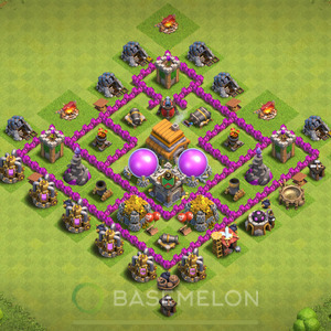 Rathaus Level 6 Farmen Base 2025, Anti 3 Sterne, Anti Alles, Layout #1133