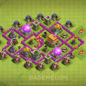 Rathaus Level 6 Farmen Base 2025, Anti Alles, Hybrid, Layout #1189