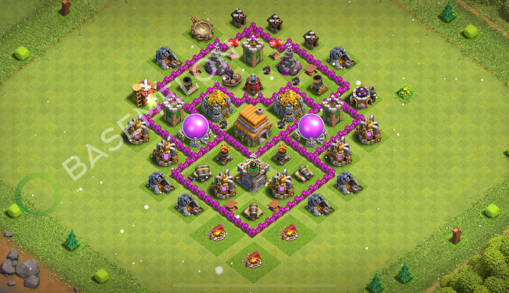 Town Hall Level 6 Farm Base Design 2026, Anti 3 Stars, Anti Everything, Layout #1761