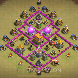 Rathaus Level 6 Krieg Base 2025, Max Level, Anti Alles, Layout #1809