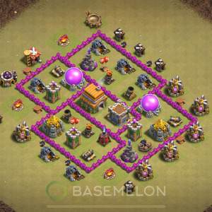 Rathaus Level 6 Krieg Base 2025, Anti 2 Sterne, Anti Alles, Layout #1918