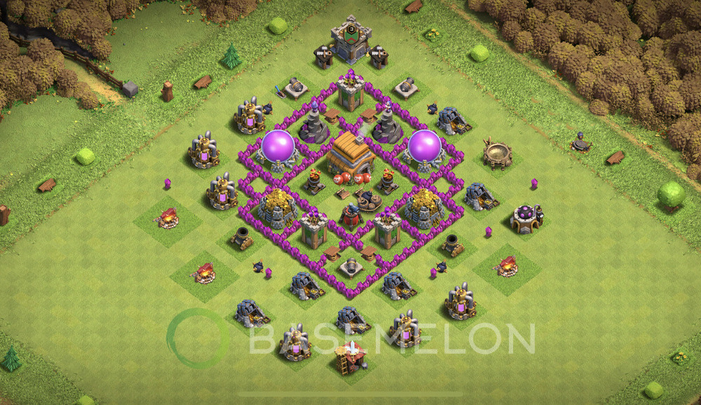 Rathaus Level 6 Farmen Base 2025, Max Level, Hybrid, Layout #2007