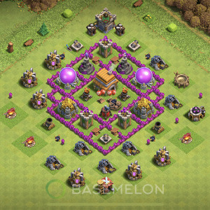 Rathaus Level 6 Farmen Base 2025, Max Level, Hybrid, Layout #2007