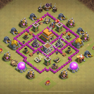 Town Hall Level 6 War Base Design 2025, Anti 3 Stars, Anti Everything, Layout #2160