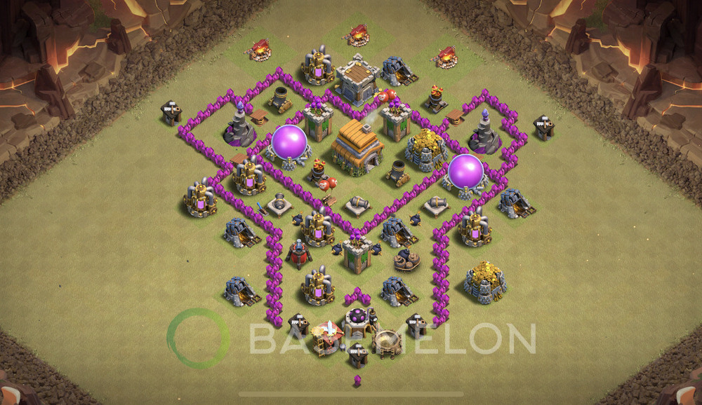 Town Hall Level 6 War Base Design 2024, Max Levels, Anti Everything, Layout #23
