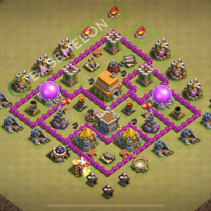 Rathaus Level 6 Krieg Base 2026, Max Level, Hybrid, Layout #2525