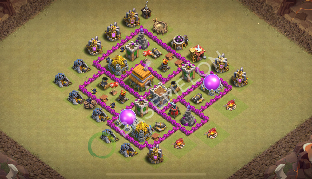 Town Hall Level 6 War Base Design 2026, Max Levels, Anti Everything, Layout #2938