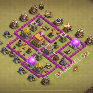 Town Hall Level 6 War Base Design 2026, Max Levels, Anti Everything, Layout #2938