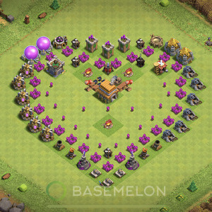 Rathaus Level 6 Progress Base, Layout #296