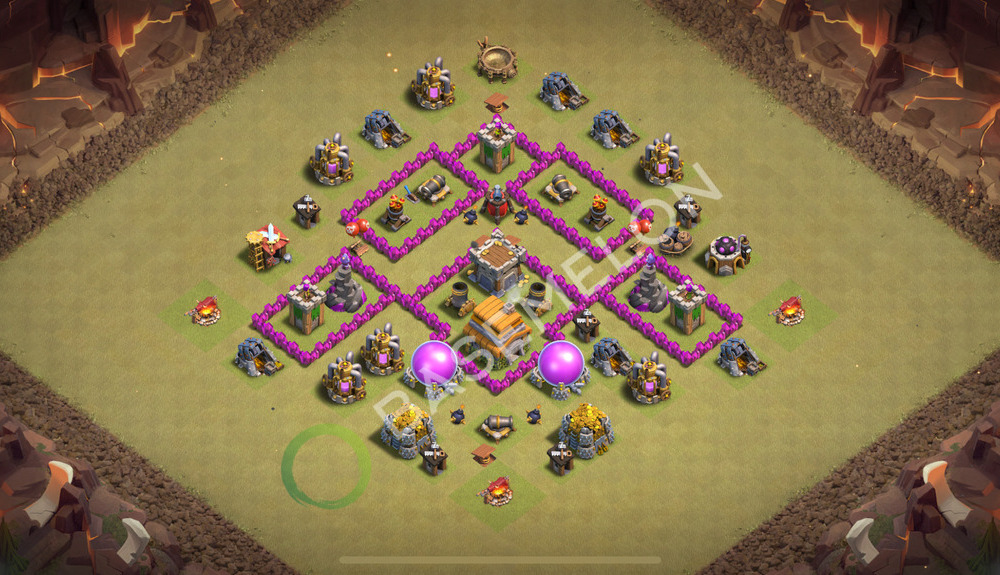 Aldea del Ayuntamiento Nivel 6 para Guerra Diseño 2026, #2981