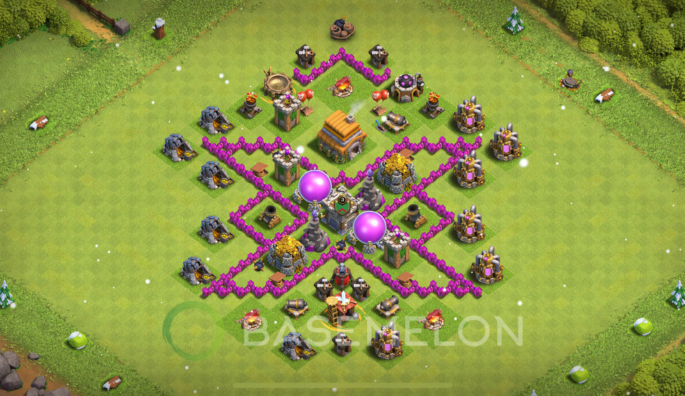 Town Hall Level 6 Progress Base Design 2024, Layout #32