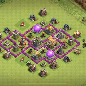 Town Hall Level 6 Farm Base Design 2026, Max Levels, Anti Air, Layout #3397