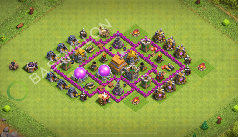 Town Hall Level 6 Farm Base Design 2026, Anti 3 Stars, Anti Everything, Layout #3401