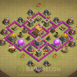 Town Hall Level 6 War Base Design 2025, Anti 3 Stars, Anti Everything, Layout #473