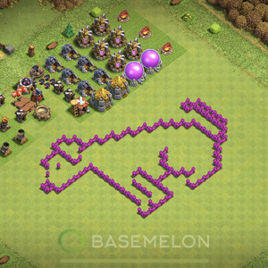 Town Hall Level 6 Progress Base Design, Layout #510