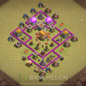 Rathaus Level 6 Krieg Base 2025, Anti Alles, Hybrid, Layout #879