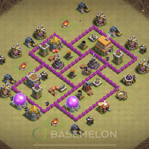 Rathaus Level 6 Krieg Base 2025, Anti Alles, Layout #897