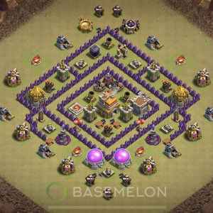 Town Hall Level 7 War Base Design 2025, Anti 3 Stars, Anti Everything, Layout #1106