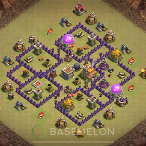 Town Hall Level 7 War Base Design 2025, Anti 3 Stars, Anti Air, Layout #1119