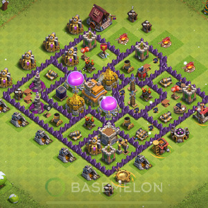 Town Hall Level 7 Farm Base Design 2025, Max Levels, Anti Everything, Layout #1377