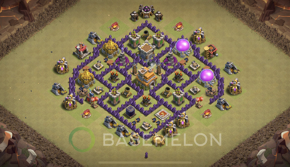 Town Hall Level 7 War Base Design 2025, Anti 3 Stars, Anti Everything, Layout #1417